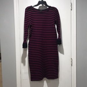 Talbots striped dress